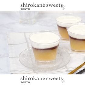【115g×6個】shirokane sweets TOKYO 白金クリームフルーツゼリー（桃）