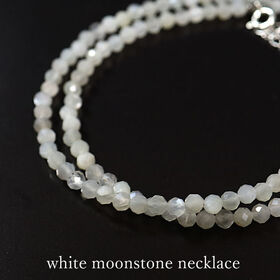 【メンズ 50cm/ムーンストーン 4mm】パワーストーンネ...