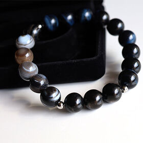 【メンズ/ハイパーシーン・タイガーアイ・天眼石】パワーストー...