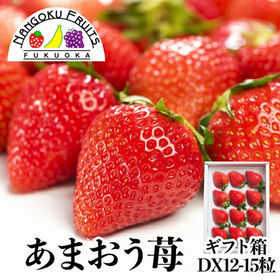 【予約受付】11月下旬~順次出荷【福岡】12-15粒ギフト箱　あまおう苺 | 福岡を代表するブランドいちご、あまおうギフト箱