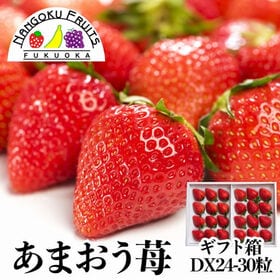 【予約受付】11月下旬~順次出荷【福岡】24-30粒ギフト箱　あまおう苺 | 福岡を代表するブランドいちご、あまおうギフト箱