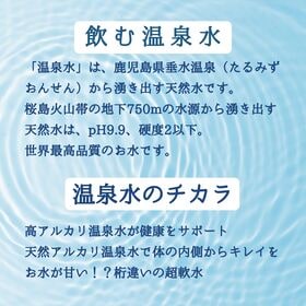 【2L×6本】温泉水99　鹿児島県垂水温泉　アルカリイオン水 ミネラルウォーター
