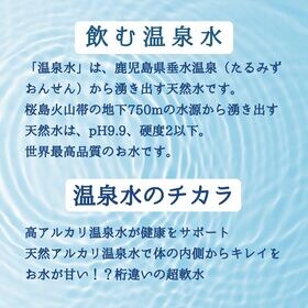 【2L×12本】温泉水99　鹿児島県垂水温泉　アルカリイオン水 ミネラルウォーター　宅配便2個口配送