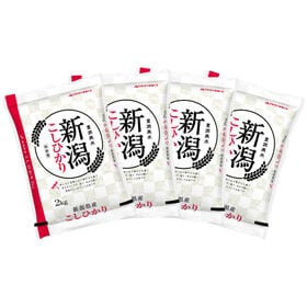 【計8kg(2kg×4袋)】新米 [精米] 令和7年産 新潟県産コシヒカリ 白米