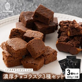 【300g】濃厚チョコラスク3種セット（100g×3種）