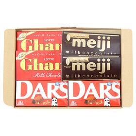 【計6コ】明治・森永・ロッテ ミルクチョコレートセット