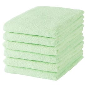 バスタオル《ライトグリーン 6枚セット》