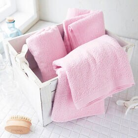 バスタオル《ベビーピンク 6枚セット》