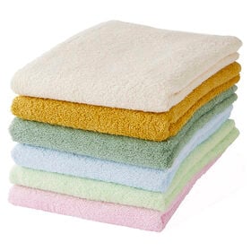 バスタオル《ナチュラル＋パステル 6枚セット》