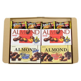 明治 ロッテ アーモンドチョコレート食べ比べセット（ブラックサンダーミニ4個おまけ付）