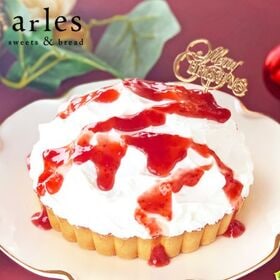 【予約受付】12/20~順次出荷　べイクド・アルル　北海道メリーベリーチーズタルト5号　クリスマス