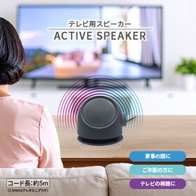 【ブラック】ACTIVE SPEAKER テレビ用アクティブ...