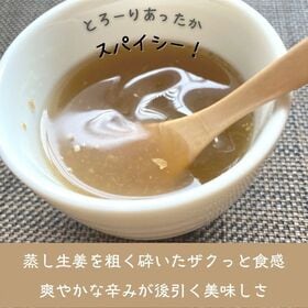【(14g×4P）×10袋】純辛蒸し生姜湯／国産原料100％ 生姜の純粋な辛さ。丸ごと荒おろし