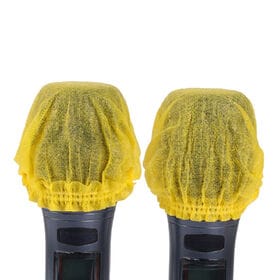 マイクカバー 使い捨て 100枚 セット  イエロー