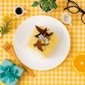 【1本】幻のさつまいもシルクスイートの白金モンブランロール(ハーフ)