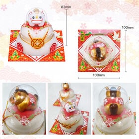 【2種計2個/1個160g】たいまつ食品 お鏡餅 福招き 干支セット