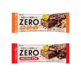 【2種・計12個】ロッテ ゼロ プロテインチョコバー＆グラノーラチョコバー