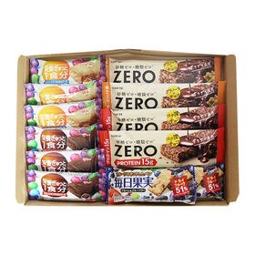 【計12個】ゼロ プロテインチョコバー・グラノーラチョコバー＆バランスオンminiケーキ・毎日果実
