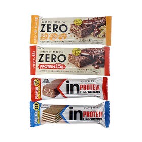 【4種・計12個】ゼロ プロテインチョコバー・グラノーラチョコバー＆ in バープロテイン