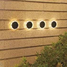 【2個×3セット】ソーラー充電式フットライト（丸型）