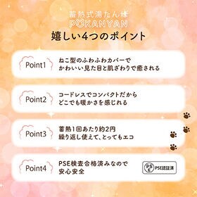 【コゲマル】蓄電式湯たんぽ ぽかにゃん