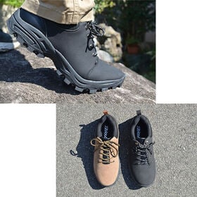 【ブラック/25.5cm】メンズ　多機能トレッキングシューズ