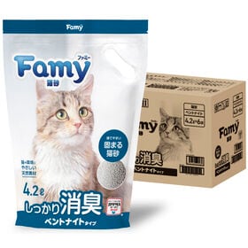 【4.2L×6袋】Famy ファミー 猫砂  ベントナイト ...