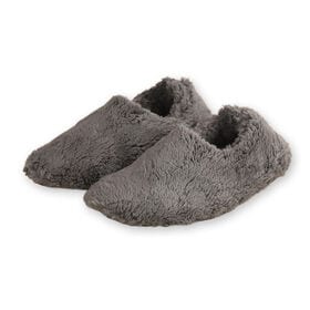 【ダークグレー/Sサイズ（22.0-23.0cm）】もこもこボアルームシューズ（ショートタイプ）