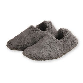 【ダークグレー/2XLサイズ（28.0-29.0cm）】もこもこボアルームシューズ（ショートタイプ）