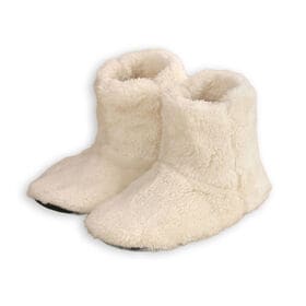 【アイボリー/Lサイズ（25.0-26.0cm）】もこもこボアルームシューズ（ロングタイプ）