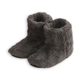 【ダークグレー/Sサイズ（22.0-23.0cm）】もこもこボアルームシューズ（ロングタイプ）