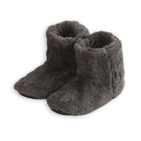 【ダークグレー/Mサイズ（23.5-24.5cm）】もこもこボアルームシューズ（ロングタイプ）