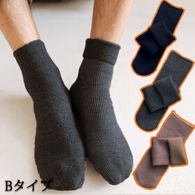 【3足セット/少し厚めタイプ】裏起毛ソックス 靴下 冷え取り...