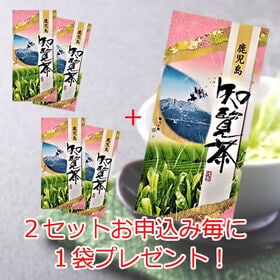 【2袋】旨味成分が多く渋みが少ない鹿児島が誇るブランド茶「知覧茶」※2セット申込み毎に1袋進呈！