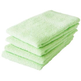 ハンドタオル【ライトグリーン　4枚セット】