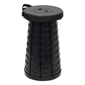 【ブラック】便利な伸縮式スツール