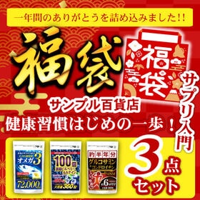 【3袋入】福袋 健康習慣はじめの一歩！サプリ入門セット（1袋...