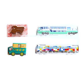 【4種・計34コ】乗り物大好き！乗り物の形のお菓子セット