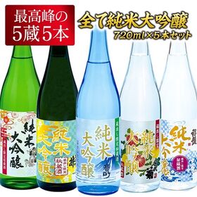 【 720ml×5本】5酒蔵の全て純米大吟醸 飲み比べ[JS...