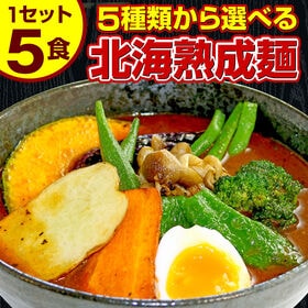 【5食セット】北海道熟成ラーメン(スープカレー麺)【G】