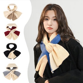 【ブラック】バイカラーマフラー 差し込みタイプ