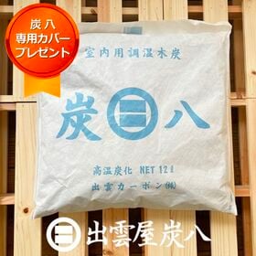【日替わり数量限定】調湿木炭「炭八」室内用炭八大袋×4袋 専用ケースカバープレゼント【先行チケット利用NG】