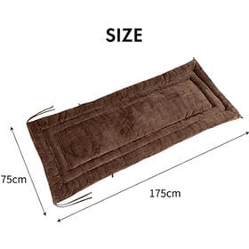 【2枚組】あったかフランネルご寝長座布団