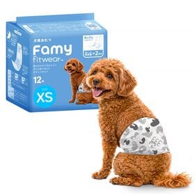 【96枚入り】Famy ファミー 犬用おむつ 男の子用 XSサイズ フィットウェア