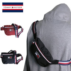 【日替わり数量限定】【レッド】トミーフィルフィガー ウエストポーチ ボディバッグ【先行チケット利用NG】