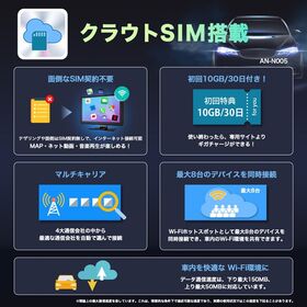 KEIYO クラウドSIM搭載9インチディスプレイオーディオ AN-N005