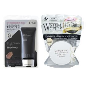 【各1個】スピキュール配合BBクリーム＋ヒト幹細胞配合UVパウダーN | 話題のスピキュールを配合したBBクリームとUVパウダーのセットです。