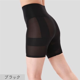 【ブラック4Lサイズ】ドレナシェイプスリムフィット！薄型仕様でカラダにフィットする体型カバーガードル
