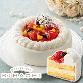 【12/24着】【5号】patisserie KIHACHI監修 トライフルショートケーキ | 卵をたっぷり使用したふわふわのスポンジ生地でカスタードクリームとバナナピューレをサンド♪