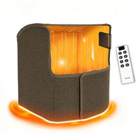 【7面タイプ／バーントアンバー】7面パネルヒーター（リモコン付／転倒時自動OFF機能）